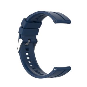 Sport Ersatz Armband für Huawei Watch GT 3 46 mm Silikon Band Loop, Farbe:Dunkelblau