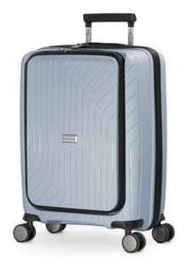 HAUPTSTADTKOFFER TXL - Handgepäck Trolley Laptop-Fach leichtes Bordgepäck 55cm  Businesstrolley Carry-On TSA 4 Rollen 40L,Iceblue