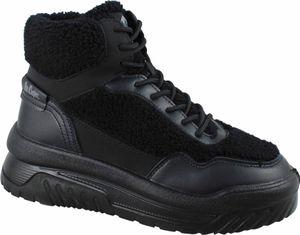 Sneakersy Damskie Na Platformie Z Futerkiem Typu Baranek Lee Cooper LCJ-24-47-3145 Czarne 41