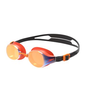 Okulary pływackie Speedo HYDROPURE MIRROR GOOGLE JUNIOR BLACK/MANGO/GOLD ONE SIZE