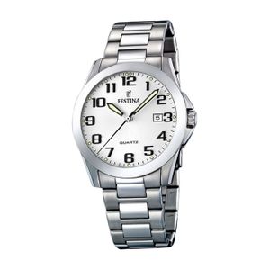 Festina Pánské hodinky z nerezové oceli F16376/7 Náramkové hodinky Silver Classic D2UF16376/7