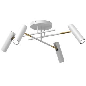 Axion 4xGU10 8W Luminex minimalistická bielo-zlatá reflektorová stropná lampa