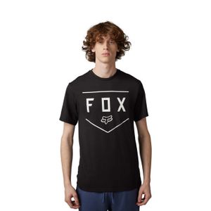 FOX Kurzarm Fahrrad-Shirt - SHIELD - Schwarz L