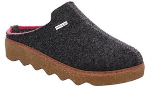 Rohde Damen Hausschuhe Pantoffeln Softfilz Foggia 6120, Größe:38 EU, Farbe:Grau