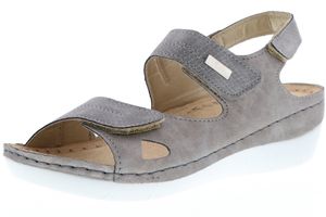 Vista Damen Sandaletten silber, Größe:42, Farbe:Silber