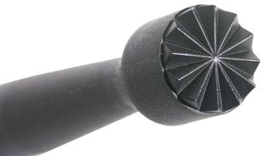 Caipirinha-Stößel, aus griffigem schwarzen Polypropylen, Ausführung auswählbar : radial Variante: radial