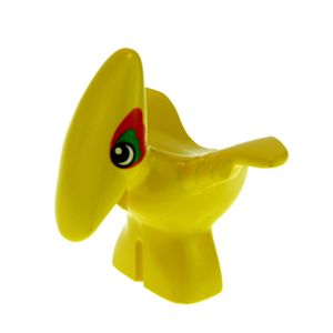 1x Lego Duplo Tier Pteranodon Baby gelb rot grün Flug Dino Steinzeit 31056px1