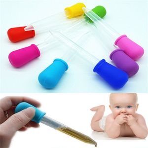 3 Stück klare Silikon-Plastikpipetten zur Fütterung von Medikamenten und Flüssigkeiten - 5 ml - Perfekt für Babys und Haustiere