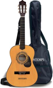 Bontempi Drevená gitara 92 cm s popruhom cez rameno s taškou