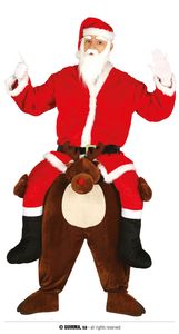 Guirma Der Weihnachtsmann Trägt Ein Rentiermännerkostüm  L  L