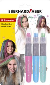 Eberhard Faber Hair Chalk Metallic, Children's hair chalk, Mehrfarbig