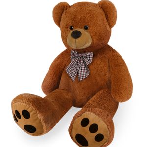 Teddybär L - XXXL 50-175cm Plüsch Kuschel Stoff Tier Riesen Teddy Bär Valentinstag Geschenk, Farbe:braun, Größe:100cm