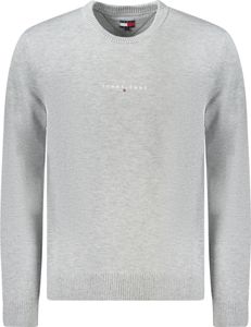 Grauer Herrenpullover: Nachhaltig, Stilvoll & Bequem, Langarm, Logo, Größe: XL Farbe: Grigio