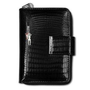 Jennifer Jones Kožená dámská peněženka Black RFID Protection OPJ711S