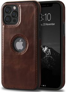 Hülle für Apple iPhone 11 Pro Max - Lederhülle Handy Schutzhülle Leder Case 2 - Braun