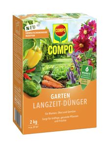 COMPO Garten Langzeit-Dünger - 2 kg für ca. 37 m²
