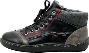 Venustein Damen Boots Winterschuhe Stiefeletten Gefüttert Reißverschluss/Schnürung 9612, Schwarz, Größe 39 Venustein Damen Boots Winterschuhe Stiefeletten Gefüttert Reißverschluss/Schnürung 9612, Schwarz, Größe 39