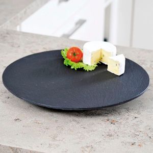KESPER Buffet-Platte Schiefer, Höhe 8-10 mm, rund, ø: 355 mm