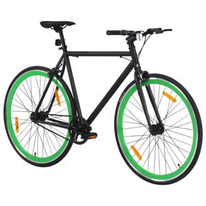 vidaXL Bicykel s pevným prevodom čierno-zelený 700c 51 cm