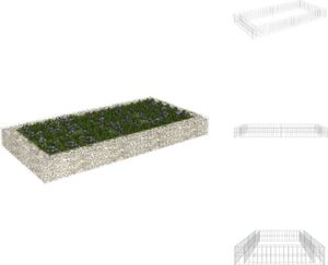 vidaXL Podłoże gabionowe ze stali ocynkowanej 200x100x20 cm - Donice i doniczki