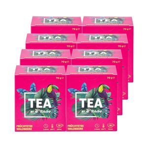 Tchibo Tee „TEA by Tchibo“ Früchtetee Waldbeere, Beeren-stark und fruchtig-süß, Vorratspack, Maxipack, Teebox, 160 Stück - 8x 20 Teebeutel, Natürliche Zutaten, Nachhaltiger Anbau