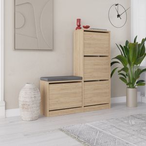 Skye Decor, Dude - Oak, Schuhschrank, Eiche, 105 x 26 x 118,5 cm