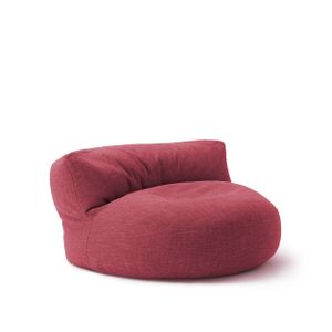 Lumaland Interior Line Sitzsack-Lounge - Rundes Sitzsack-Sofa - 320l Füllung, 90 x 50 cm - Rot