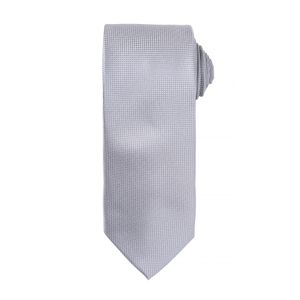 Pánská kravata s jemným vaflovým vzorem (2 ks/balení) RW6942 (jedna velikost) (stříbrná)