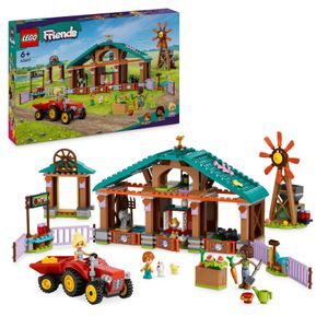 LEGO Friends Auffangstation für Farmtiere, Bauernhof-Spielzeug mit 3 Figuren und 5 Tieren, plus Traktor, Obst und Gemüse, Geschenk für Mädchen und Jungen ab 6 Jahren 42617