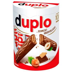 Duplo 10 Schokoriegel aus Vollmilchschokolade mit Waffel 182g