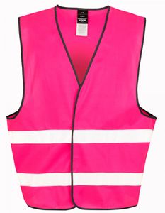 Motorist Safety Vest / ISOEN20471:2013, Klasse 2 - Farbe: Fluorescent Pink - Größe: L/XL