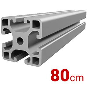 Alu Profil 80cm [40x40mm] Konstruktionsprofil Nut8 Aluminium AlClipTec für Bosch Item