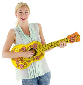 aufblasbare Gitarre 26 x 80 cm gelb