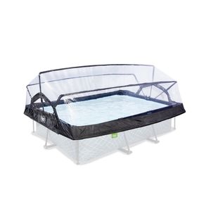 Pool Abdeckung EXIT eckig 220x150 cm transparent