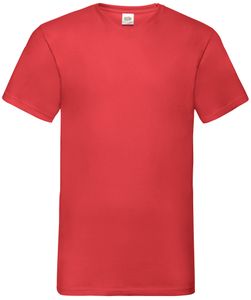 Fruit of the Loom Valueweight V-Neck T Farbe: rot Größe: L