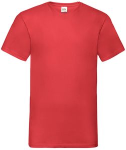 Fruit of the Loom Valueweight V-Neck T Farbe: rot Größe: XL