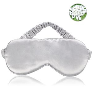 INF Schlafmaske - Seide Silber