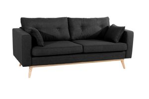 Max Winzer Tomme Sofa 3-Sitzer (2-geteilt) - Farbe: schwarz - Maße: 200 cm x 90 cm x 85 cm; 30671-3880-1645240-F01