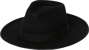 Kapelusz  Brixton Reno Fedora wełniany czarny M