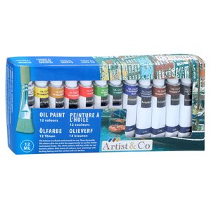 12 Tuben ÖLFARBEN je 12ml Set Malfarben Ölfarbe Künstlerfarbe Öl Farbe Malen 59