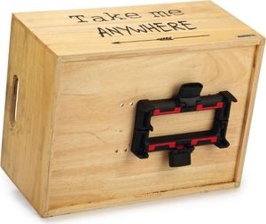 Beeztees Hunde-Fahrradkorb Holz Tekst