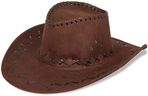 Cowboyhut in braun | Cowboykostüm | Karneval Fasching | Westernhut | Wildlerderoptik | Abenteurerhut | Kopfbedeckung für Karneval