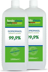 ferdoclean Isopropanol 99,9% 2 x 1L Isopropylalkohol (IPA) 2-Propanol