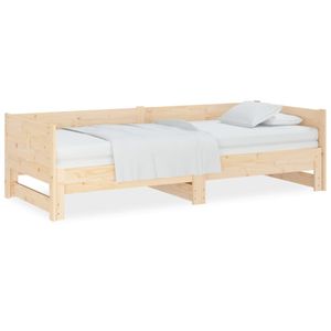 vidaXL Rozkladacia posteľ z borovicového masívu 2x(80x200) cm