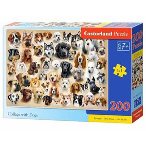 CASTORLAND Puzzle Koláž se psy 200 dílků