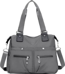 OKWISH Umhängetaschen aus Schultasche 36 x 30 x 13 cm Damen Tasche Umhängetasche Schultertasche Crossover Bag Damenhandtasche Dunkelgrau OKWISH Umhängetaschen aus Schultasche 36 x 30 x 13 cm Damen Tasche Umhängetasche Schultertasche Crossover Bag Damenhandtasche Dunkelgrau