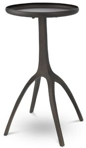 Casa Padrino Luxus Beistelltisch Bronzefarben 40,5 x 40,5 x H. 56 cm - Moderner Metall Tisch mit runder Tischplatte - Wohnzimmer Möbel - Luxus Möbel