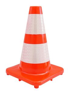 Pachołek Słupek Drogowy Dwie Taśmy Odblaskowe 30cm