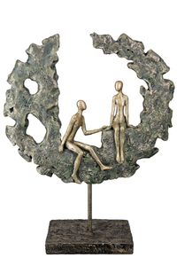 Poly Skulptur HOLD YOUR HAND mit Dekofiguren