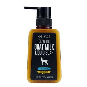 OLIVOS Olive Oil Goat Milk Liquid Soap, flüssige Handseife mit Ziegenmilch Seife 12 Stück á 450ml